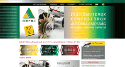 Desktop Screenshot of fervill.hu